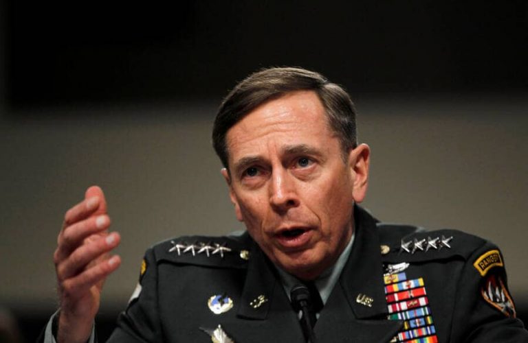 FILE PHOTO - U.S. General David Petraeus, commander of the international security assistance force and commander of U.S. Forces in Afghanistan, testifies at a Senate Armed Services committee hearing on the situation in Afghanistan, on Capitol Hill in Washington, U.S. March 15, 2011. REUTERS/Jason Reed/File Photo