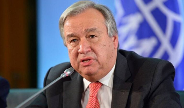 Berlin, Germany - November 04: Antonio Guterres, High Commissioner for Refugees of UNHCR, attends a press conference in german foreign office  on November 04, 2015 in Berlin, Germany. (Photo by Michael Gottschalk/Photothek via Getty Images)
