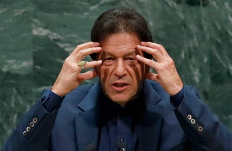USA, Sep 27 (ANI): Imran Khan, Prime Minister of Pakistan addresses the 74th session of the United Nations General Assembly at U.N. headquarters in New York on Friday. (REUTERS Photo)