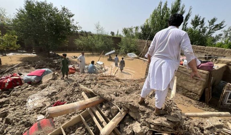 لوګر کې د سېلابونو له امله اوښتي زیانونه