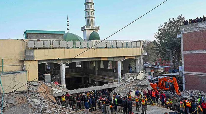 پاکستان نینگ پشاور شهری ده خودکش هجوم ده اولگن‌لر و یره‌لنگن‌لر سانی ۲۴۲ کیشی گه ییتدی