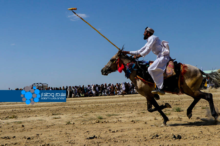 غزنی ده ۲۱۶ سپورتچی نینگ اشتراکی بیلن نیزه‌بازلیک بیللشوولری اوتکزیلدی