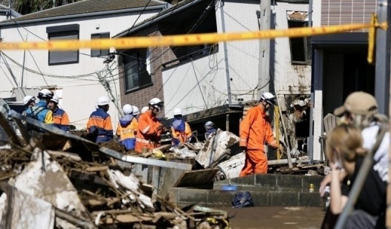 10 people killed and missing after typhoon in Japan