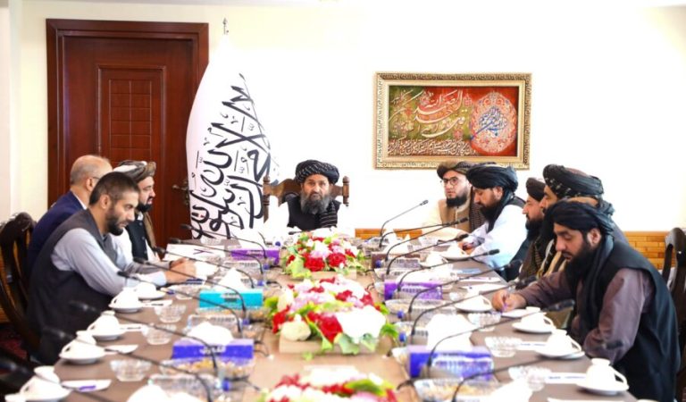 Abdul Ghani Baradar meets with officials of private companies