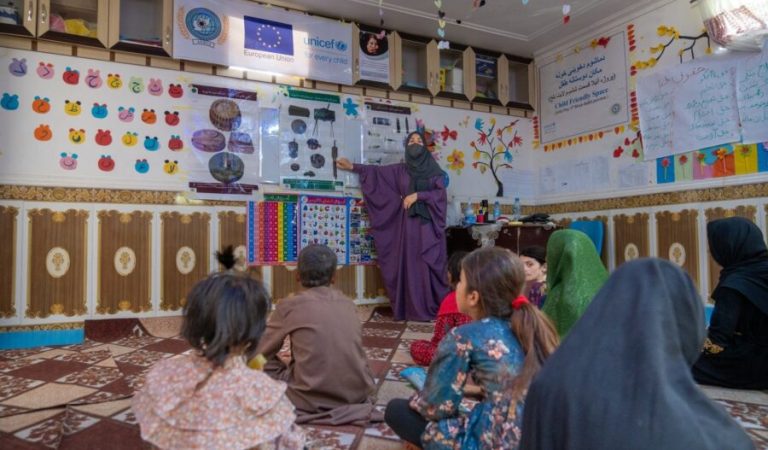 Afghan female teacher