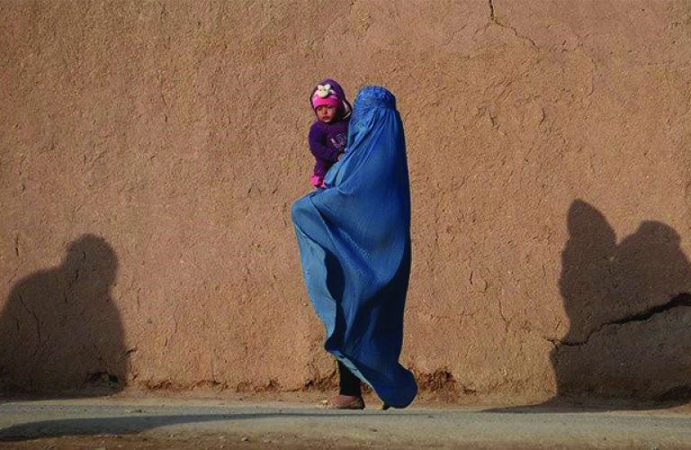 Afghan women without Muharram