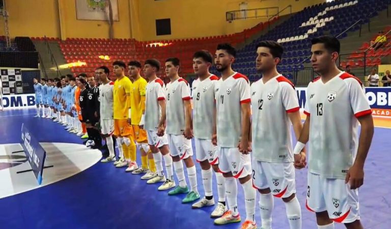 Afghanistan national futsal team in the Brazil tournament