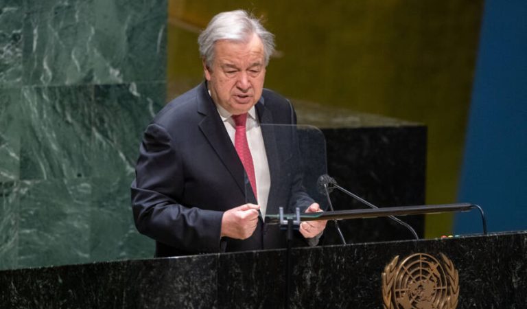 Secretary-General António Guterres briefs the General Assembly on his priorities for 2022 and hears his report on the work of the Organization.