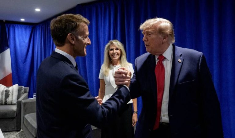 Emmanuel Macron and Donald Trump1