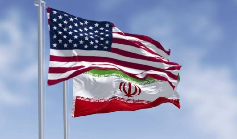 Flags of the United States and Iran2