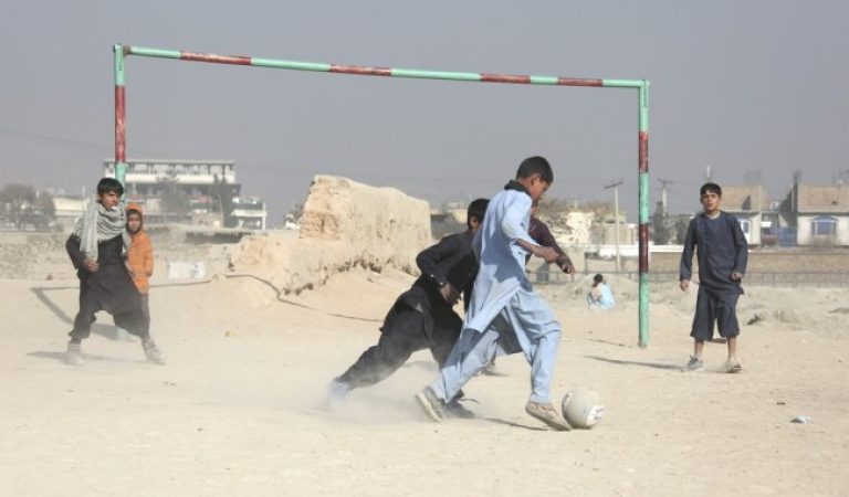 Football on Afghanistan’s dirt fields