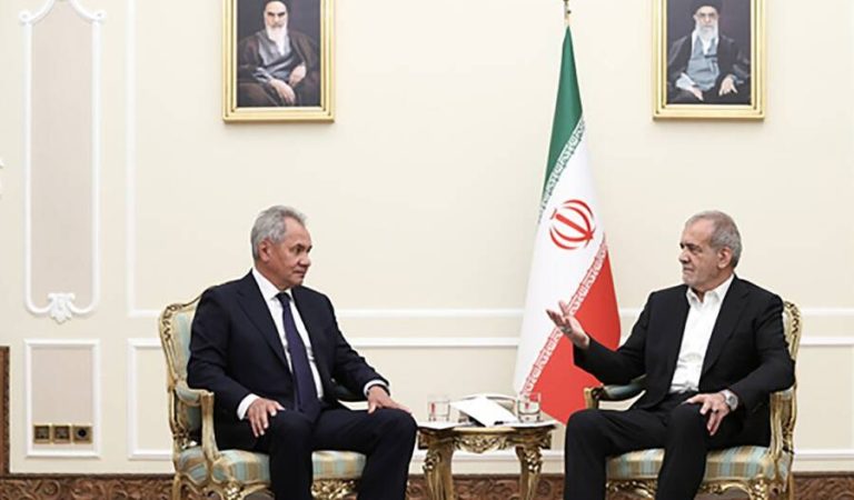 Masoud Bezikian and Sergey Shoigu