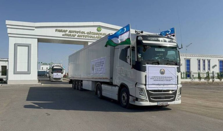 O‘zbekiston Eronga insonparvarlik yordami yubordi