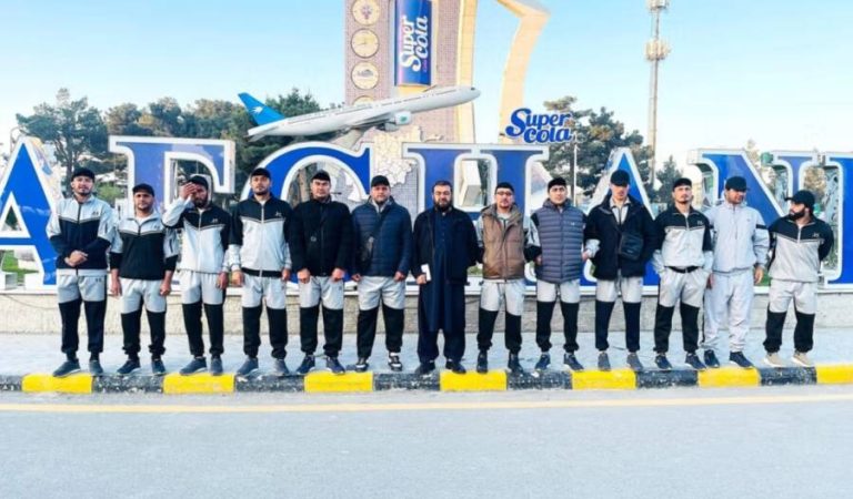 Players of the Afghanistan national Buzkashi team.