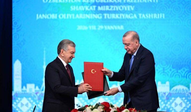 Recep Tayyip Erdogan and Shavkat Mirziyoyev1