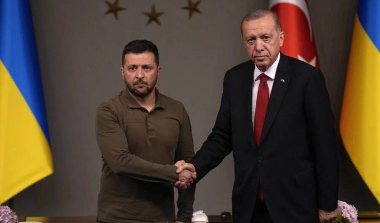 Recep Tayyip Erdogan and Volodymys Zelensky