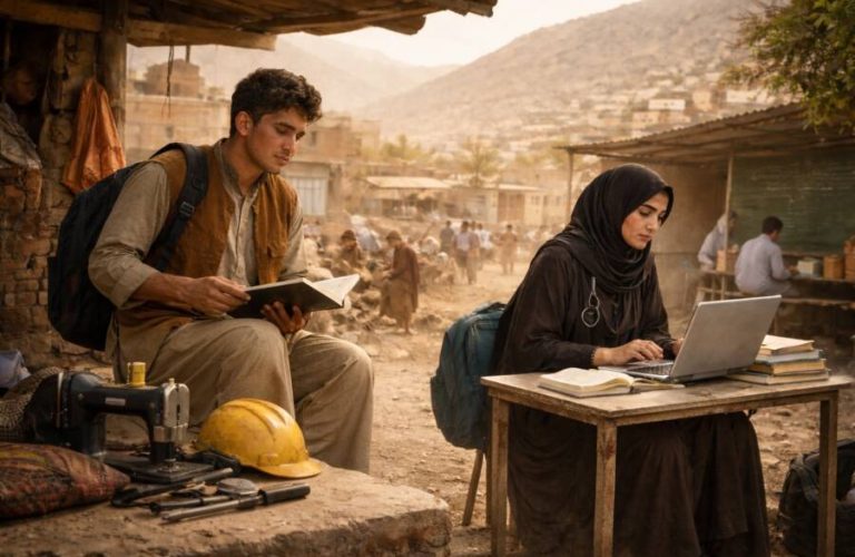 The struggle between bread and pen Young