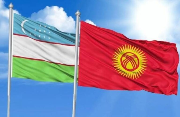 Uzbekistan&Qerghistan Flag