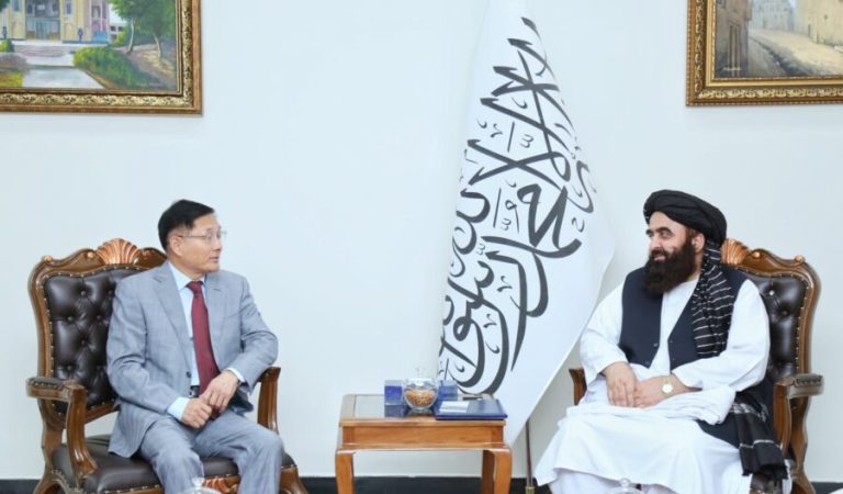 Yu Xiaoyong and Amir Khan Mottaqi