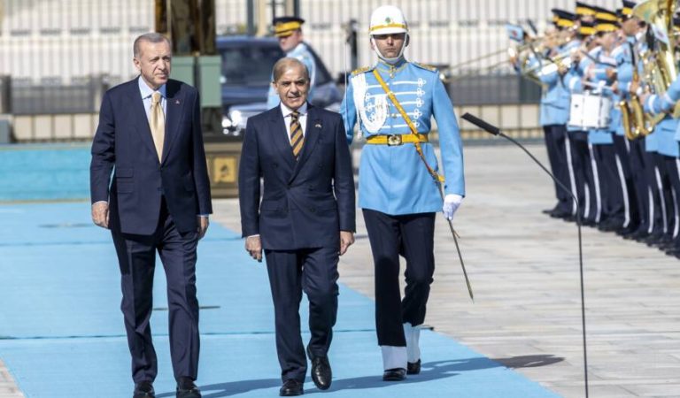 شهباز شریف و رجب طیب اردوغان