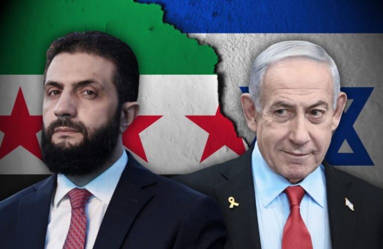 Ahmed al-Shara and Benjamin Netanyahu