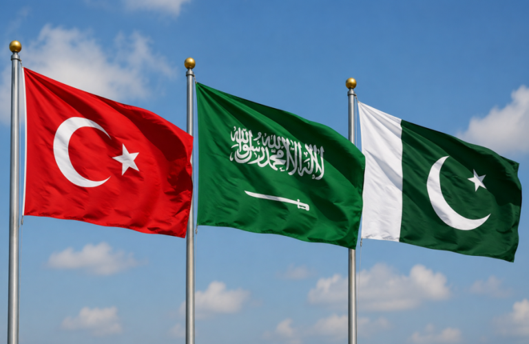 A defense agreement is being signed between Türkiye, Saudi Arabia, and Pakistan