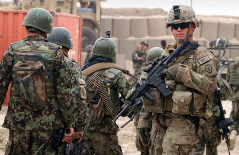Former Afghan soldiers with American forces 211