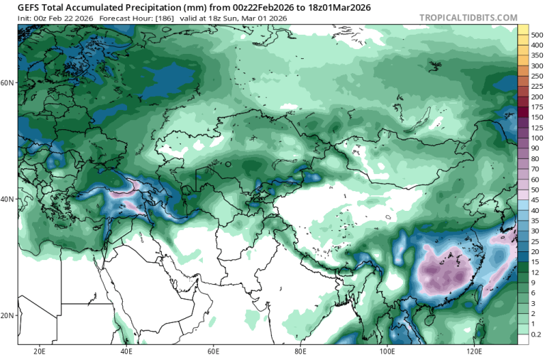 Map: NOAA GEFS