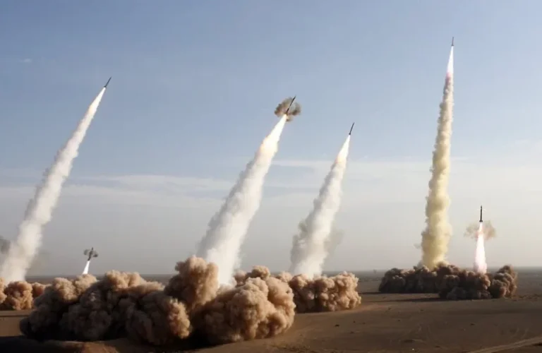 Iranian missile being launched