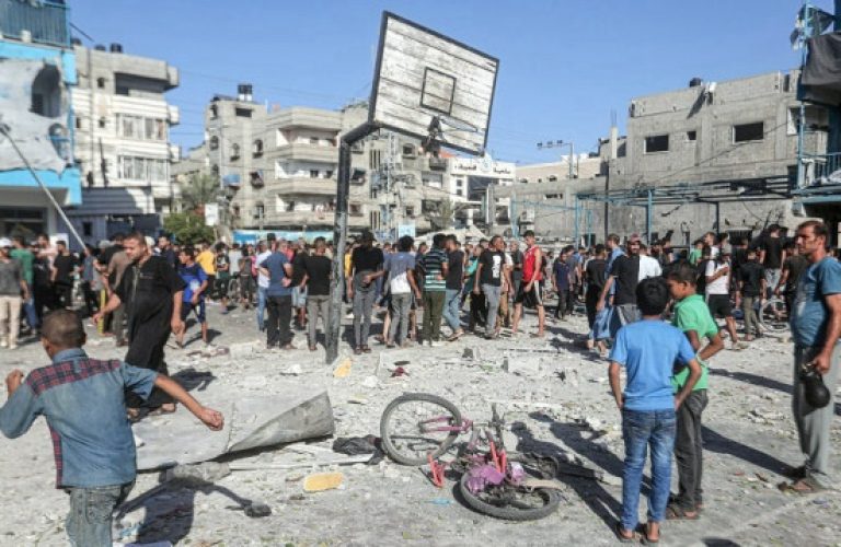 Israeli attack on a school