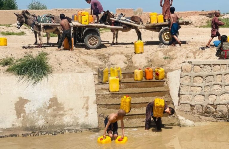 Millions of people in Afghanistan lack reliable access to drinking water