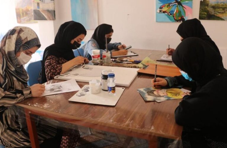 Painting amidst limitations Girls in Herat search for their dreams through colors 1