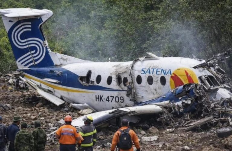 Plane crash in Colombia