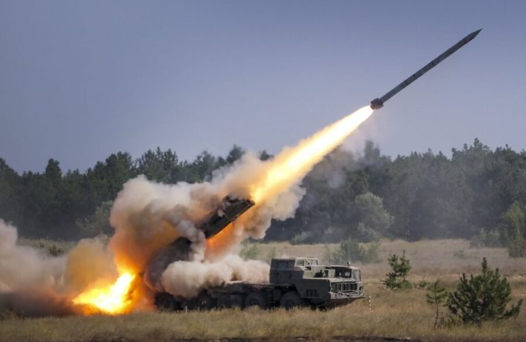 Russian missile attack on Ukraine