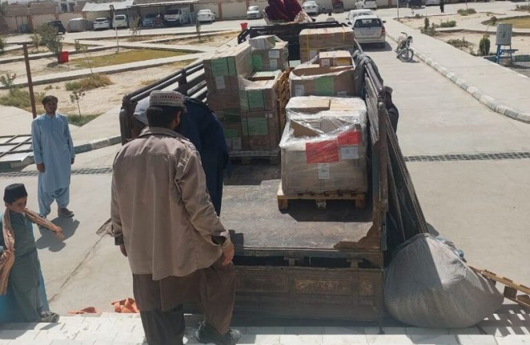 The Red Cross provided trauma equipment to the Spin Boldak hospital