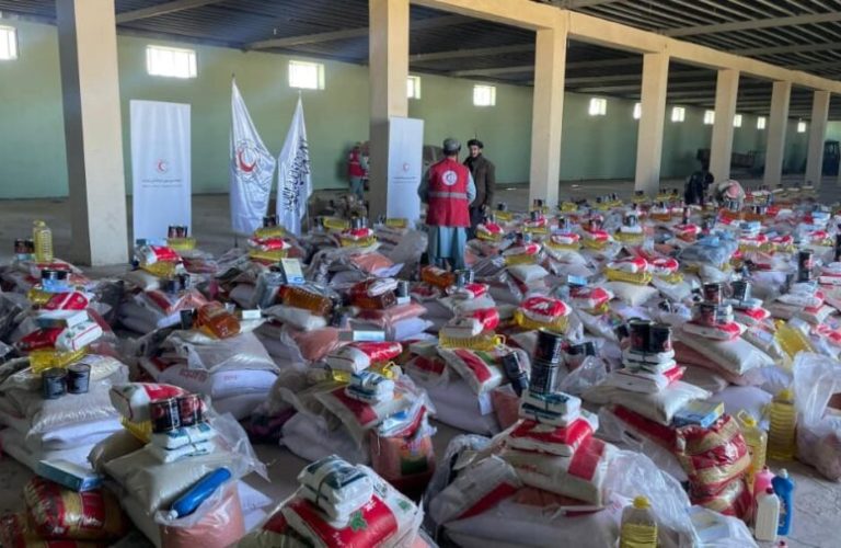 The process of distributing aid to nearly 800 returnee families in Ghor has begun