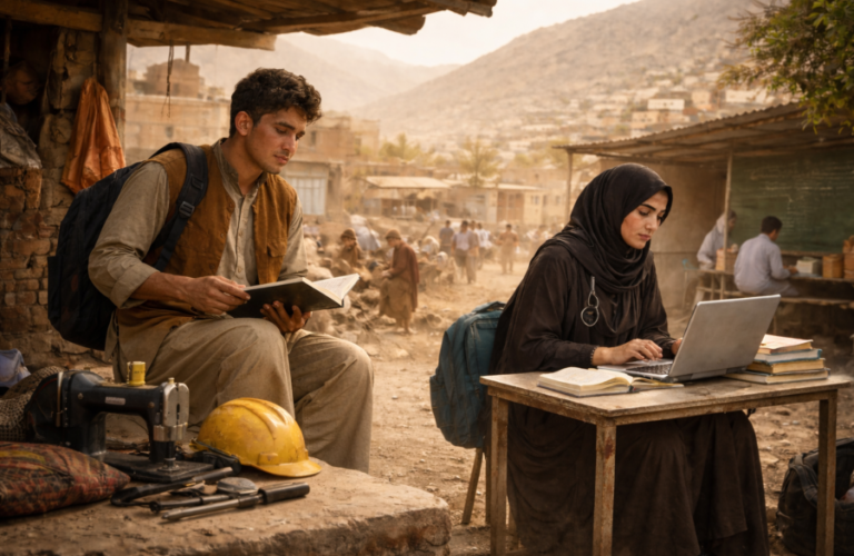 The struggle between bread and pen Young people's efforts to maintain a balance between work and education
