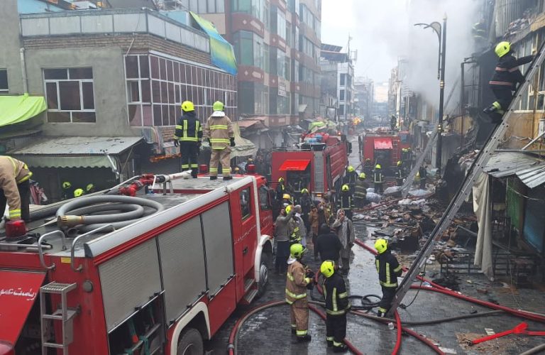 Fire in Kabul's Mandvi