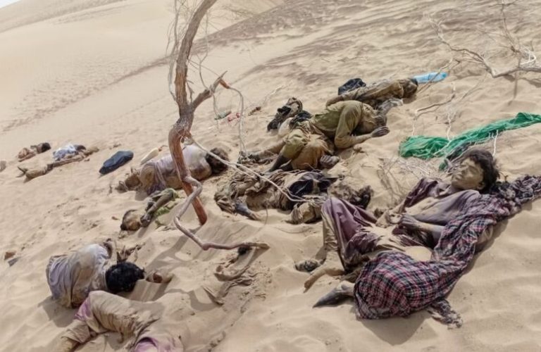 The dead of Nimroz desert