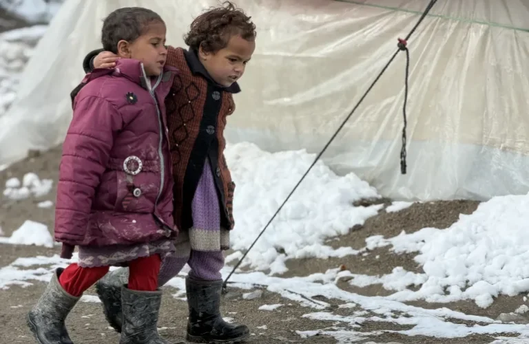 earthquake-affected children