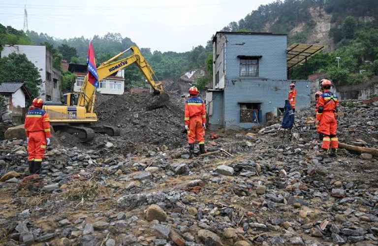 floods and landslides in China