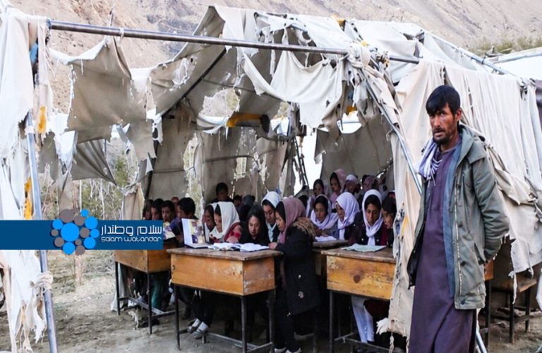 Schools without buildings in Kunduz